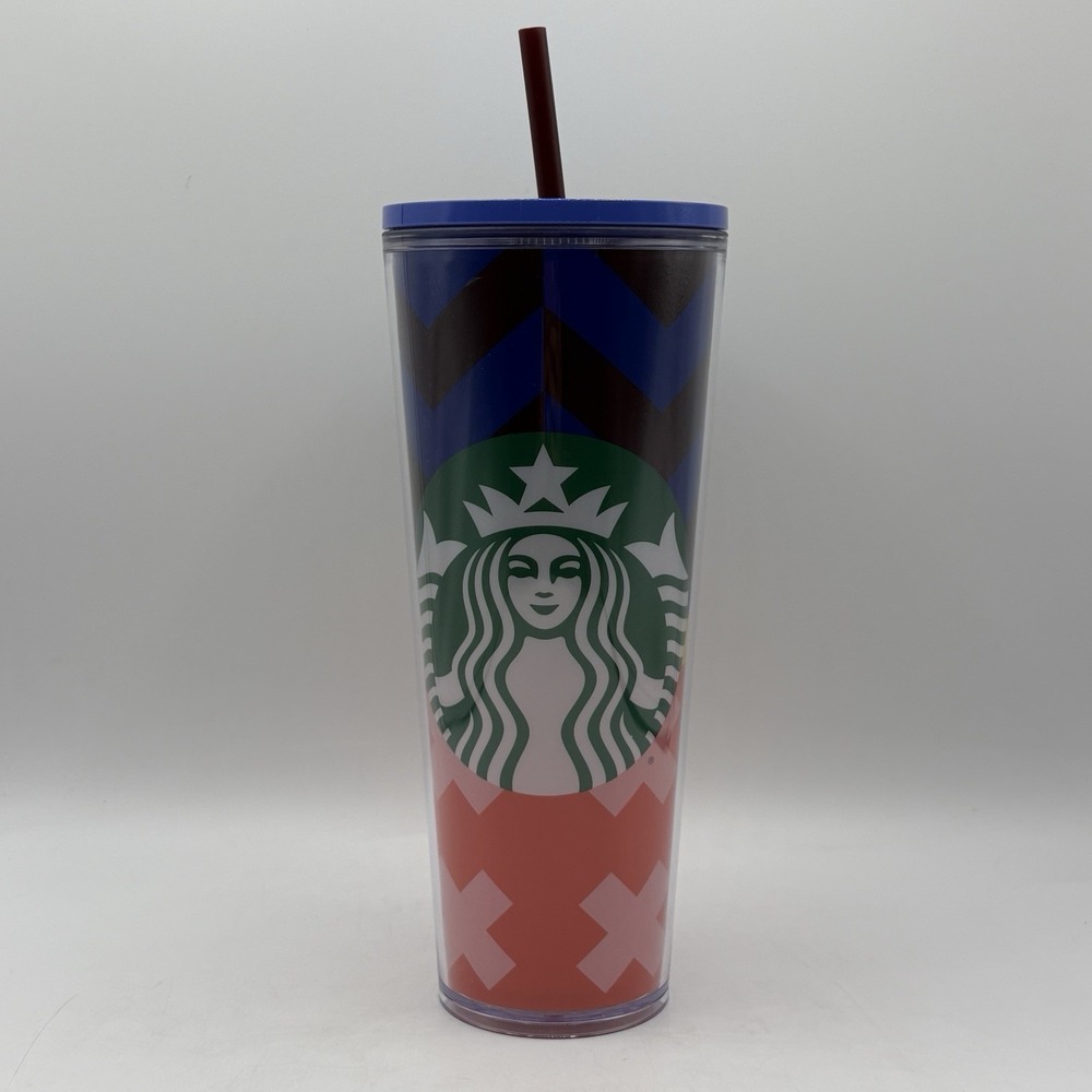 2021 Summer Release Target Exclusive Blue Red‎ Xs Retro 24oz Venti Tumbler Cup
